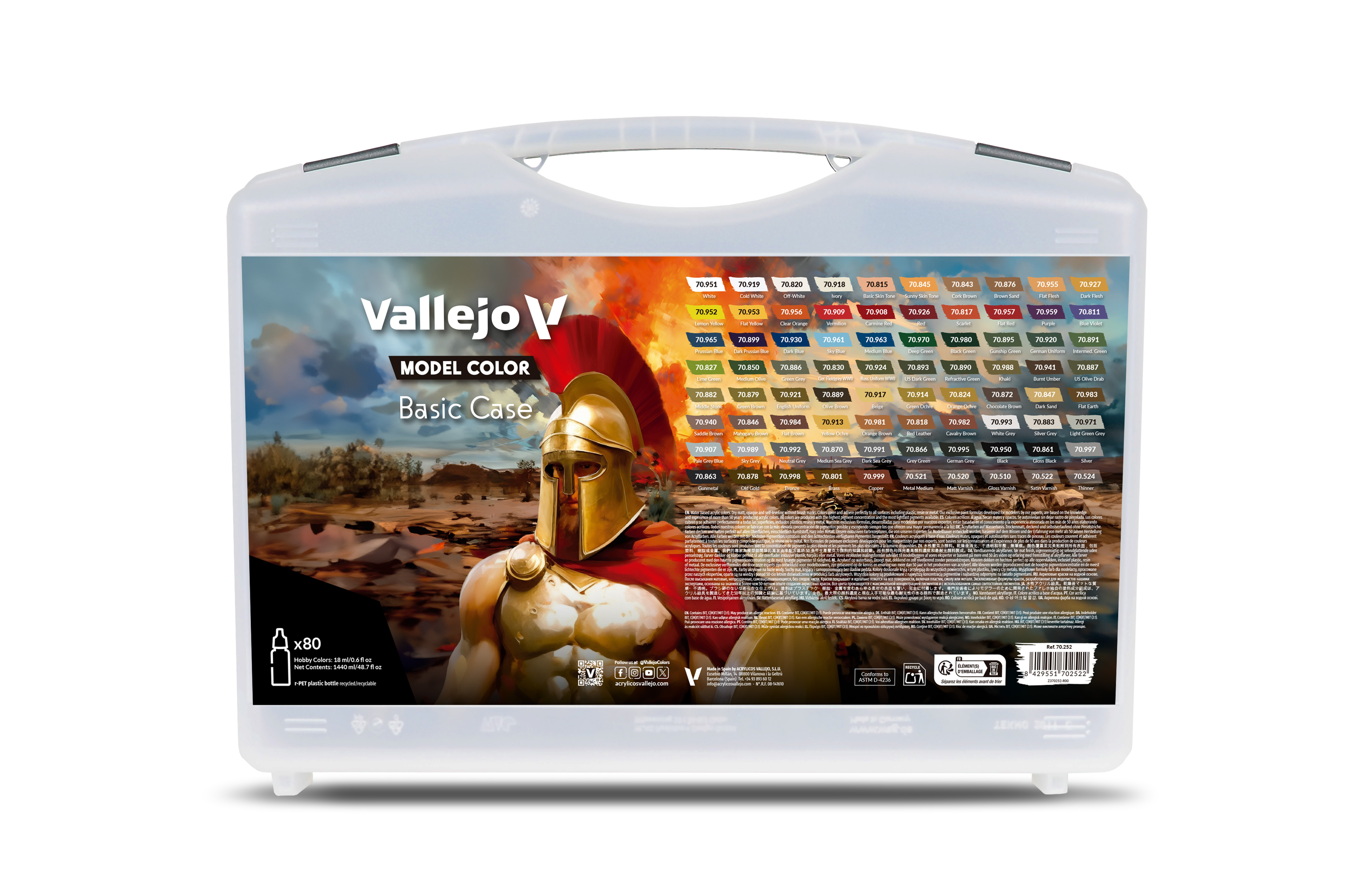 Model Color Case Basic 75 x 18 ml Paint 2x Auxiliaries