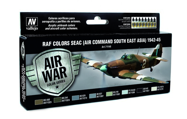 71146 Air War RAF Colors SEAC 1942-1945 8 x 17 ml