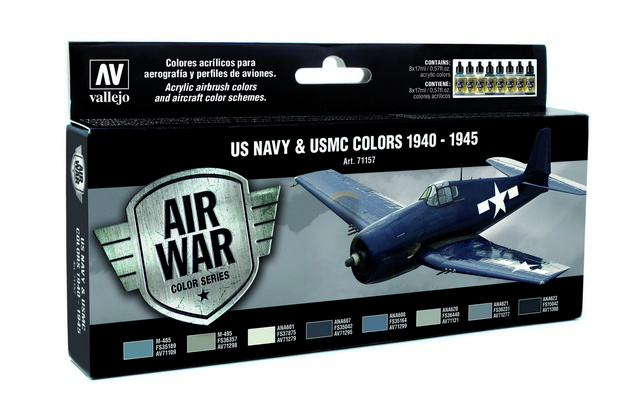 71157 Air War US Navy und USMC Colors 1940-1945 8 x 17 ml