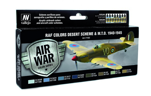 71163 Air War RAF ColorsDesert Scheme & MTO 1940-1945 8 x 17 ml