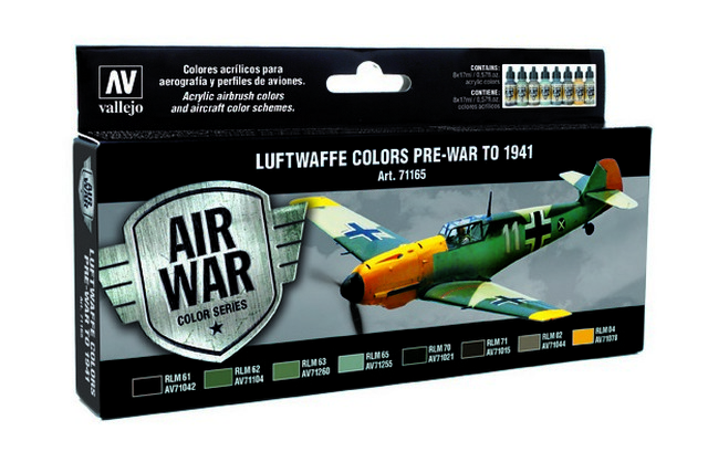 71165 Air War Luftwaffe Colors pre-war to 1941 8 x 17 ml