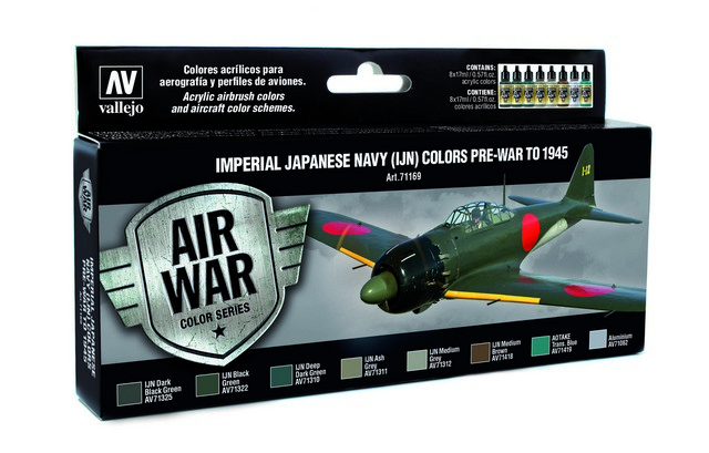 71169 Air War Imperial Japanese Navy IJN Colors pre-war to 1945 8 x 17 ml
