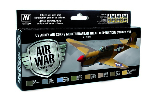 71183 Air War US Army Air Corps MTO WWII 8 x 17 ml