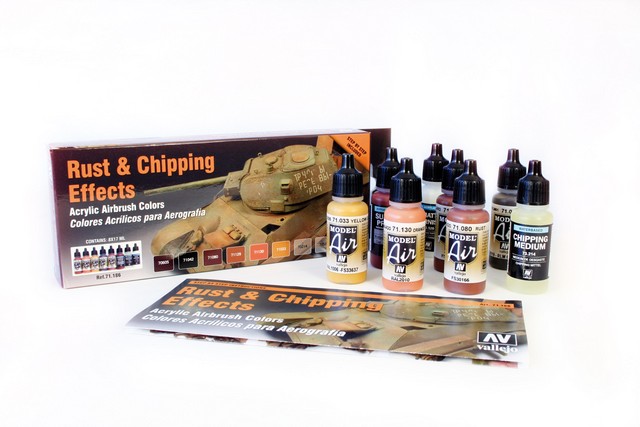 Effects Color Series Rust and Chipping 8 x 17 ml (100417)