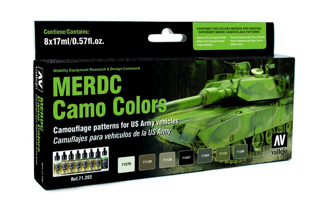 71202 AFV Color Series MERDC Camo Color 8 x 17 ml