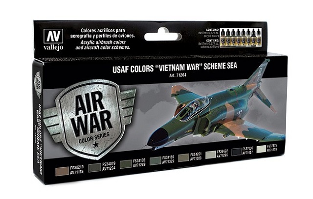 71204 Air War USAF Colors Vietnam War Scheme SEA 8 x 17 ml