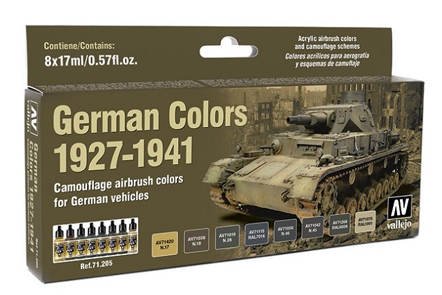 71205 AFV Color Series German Colors 1927-1941 8 x 17 ml