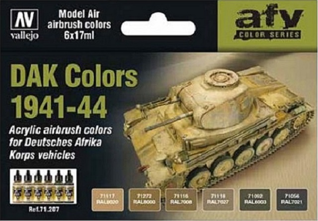 71207 AFV Color Series DAK Colors 1941-44 6 x 17 ml