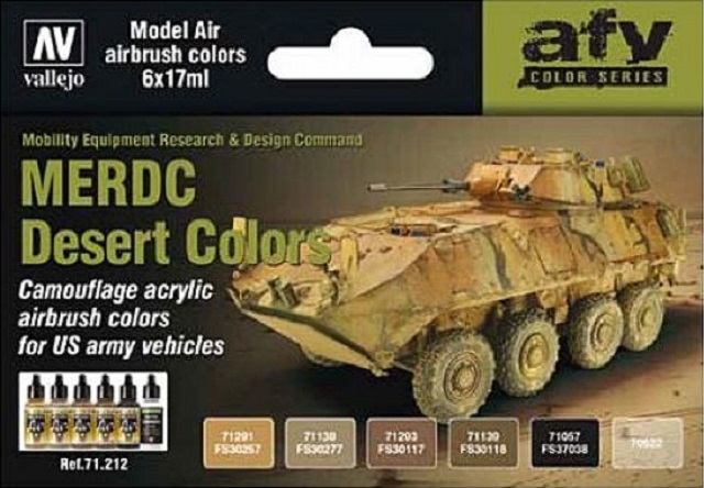 71212 AFV Color Series MERDC Desert Colors 6 x 17 ml