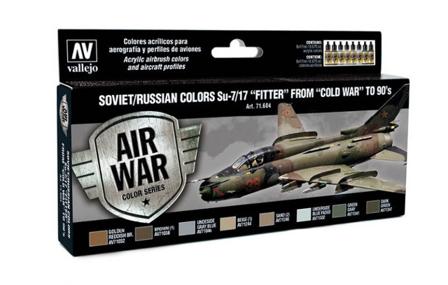 71604 Air War Soviet/Russian Colors Su-7/17 Fitter from Cold War to 90's 8 x 17 ml