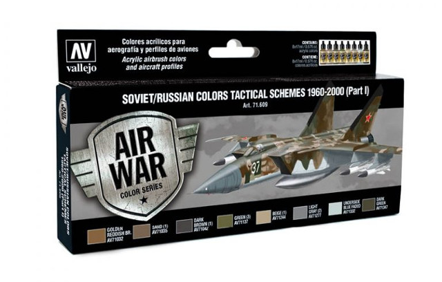71609 Air War Soviet/Russian Colors Tactical Schemes 1960-2000 Part I 8 x 17 ml