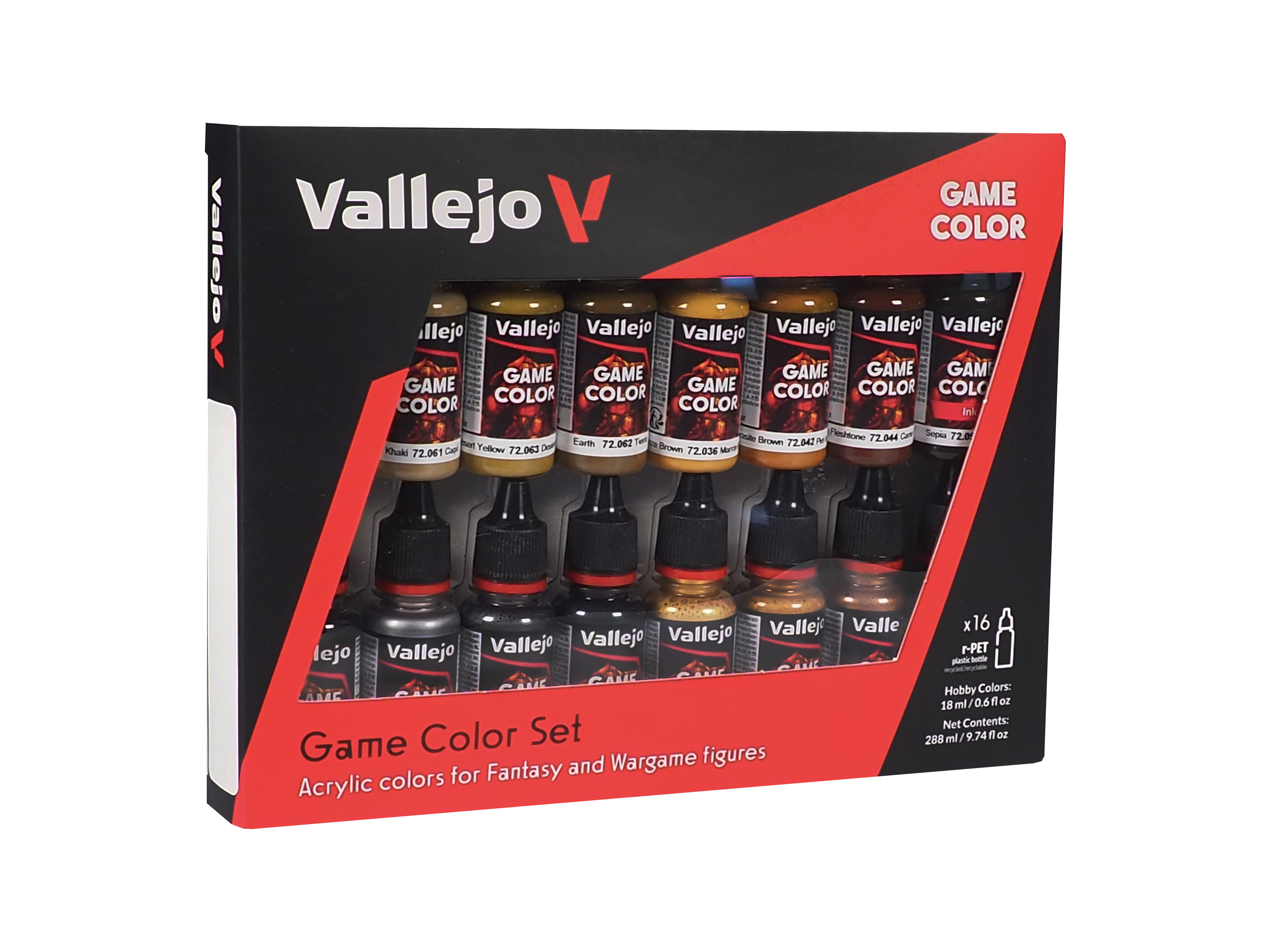 Game Color Set Leather & Metal 16 x 18 ml