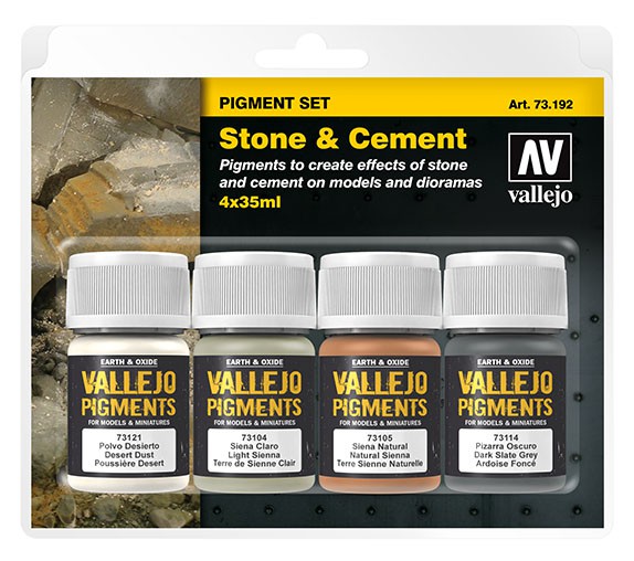 Pigment Set Stone & Cement 4 x 35 ml