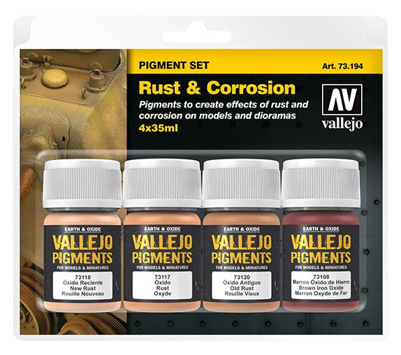 Pigment Set Rust & Corrosion 4 x 35 ml
