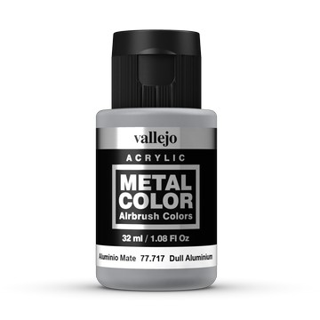 Vallejo Metal Colors 717 Dull Aluminium 32 ml