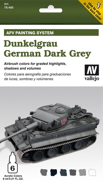 78400 AFV Painting System Dunkelgrau German Dark Grey 6 x 8 ml