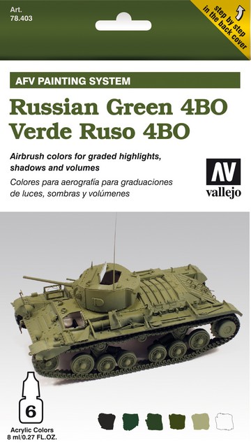78403 AFV Painting System Russian Green 4BO 6 x 8 ml